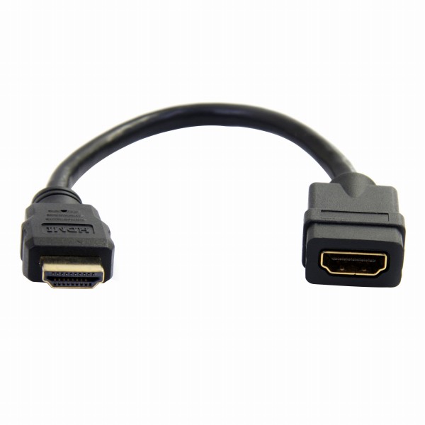 15cmハイスピードHDMIオス/メス延長アダプタUltraHD4K2K対応ケーブル