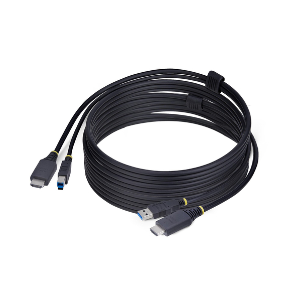 KVMケーブル/3m/HDMI & USB 3.0 Type-A - B/4K60Hz/PC パソコン切替器用ケーブル