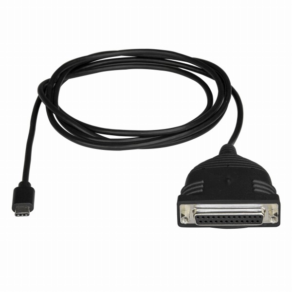 USB-C-パラレルプリンターケーブルUSBType-C(オス)-D-Sub25ピン(メス)USB2.0準拠