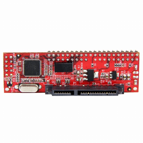 IDE-SATAHDD/光学ドライブ用変換アダプタM/B専用40ピンPATA-SATA2.5インチ/3.5インチ/5.25インチHDD/SSD/ODD変換コネクタ1xIDE40ピン(オス)-1xSATA(7+15ピン)