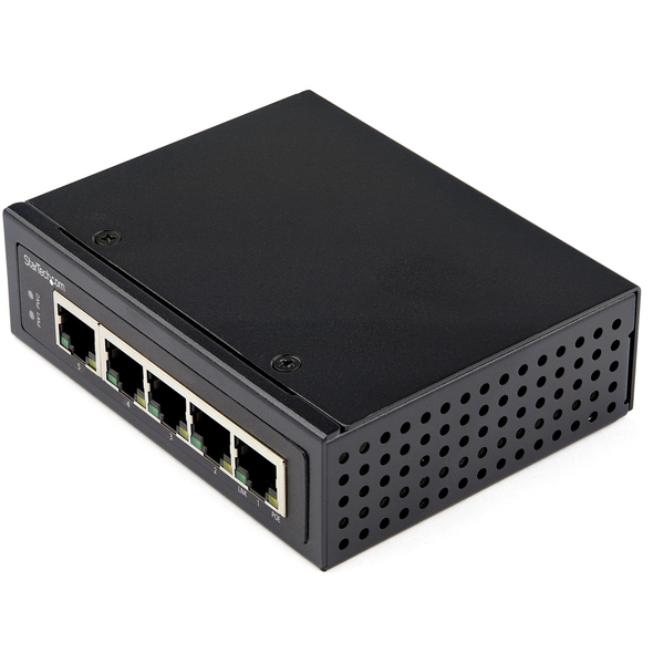 イーサネットスイッチ/産業用/アンマネージド/30W PoE+給電/5ポート RJ45/ギガビット対応/壁面取付け可能