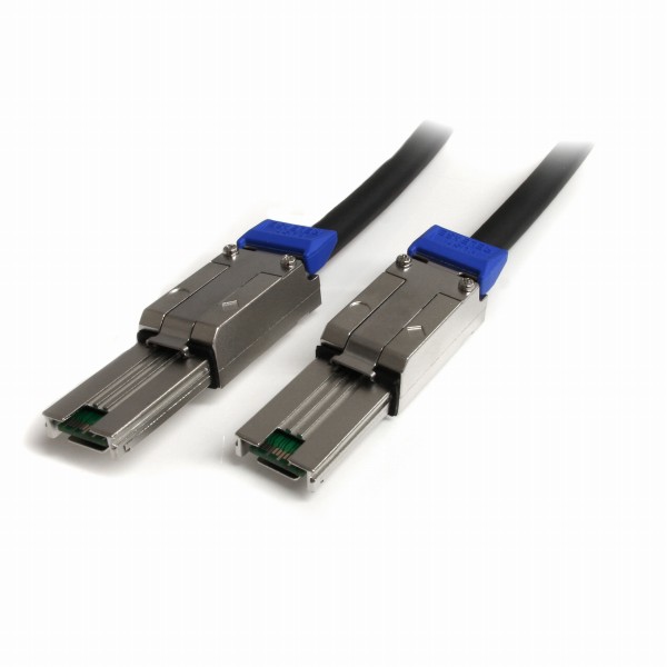 1m外部接続用miniSASケーブルSerialAttachedSCSISFF-8088-SFF-80882xSFF-8088(オス)1メートルブラック