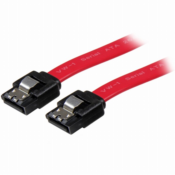 SATAケーブル45cmラッチ付きコネクタSATA(7ピン)メス-SATA(7ピン)メス