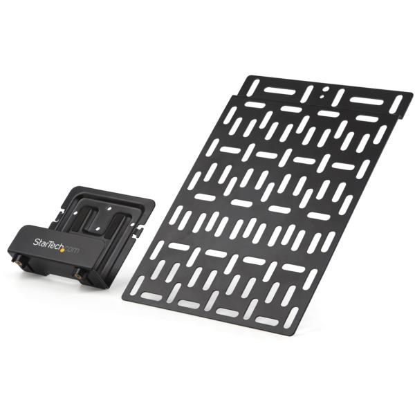 テレビアクセサリー取り付けキット(端末取付けブラケット耐荷重5kg&端末収納クレードル)メディアストリーミングデバイス/ルーター/モデム/AVセレクター/AppleTVに対応