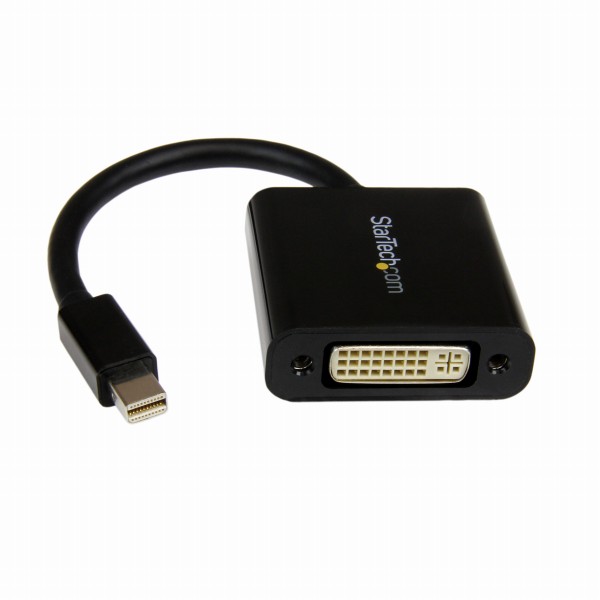 MiniDisplayport-DVI変換アダプタミニディスプレイポート/MiniDP-DVI変換ケーブルMiniDisplayPortオス-DVI-I(29ピン)メス1920x1200ブラック