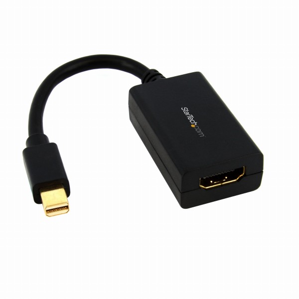 MiniDisplayPort-HDMI変換アダプタミニディスプレイポート/miniDP(オス)-HDMI(メス)コンバータ1920x1200ブラック