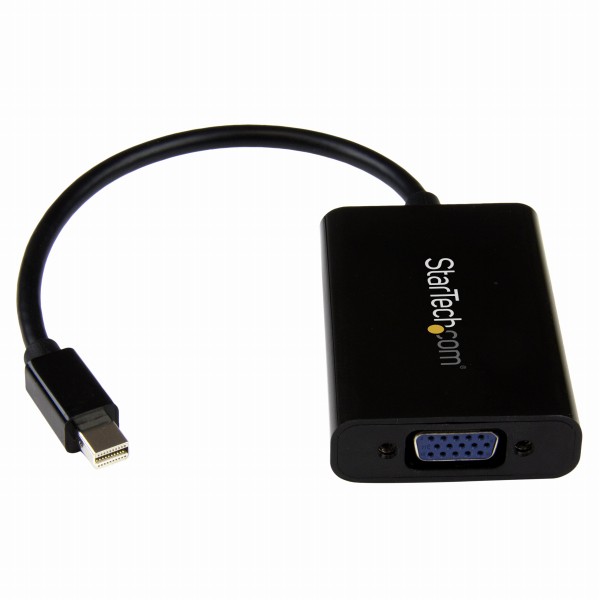 MiniDisplayPort-VGA変換アダプタ2chステレオオーディオ対応最大解像度1920x1200/1080pミニディスプレイポート/MiniDP（オス）-D-Sub15ピン（メス）