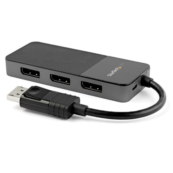 3ポートDisplayPortMSTハブ3x4K対応DP1.4準拠マルチモニタースプリッタWindows対応