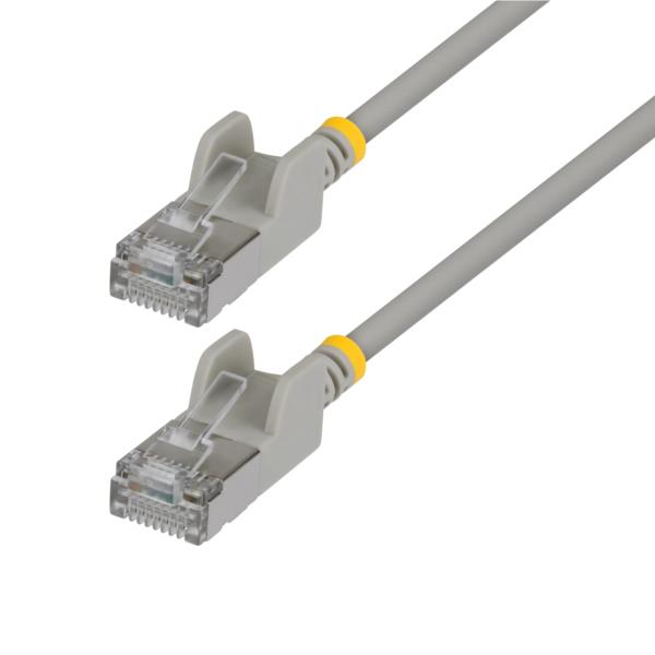 CAT6A LANケーブル/超スリム/3m/グレー/ツメ折れ防止/FTP/超極細 RJ45イーサネットケーブル