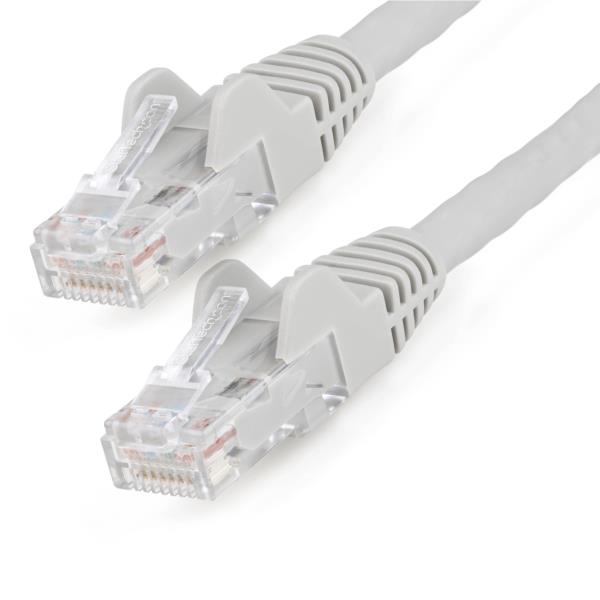 カテゴリー6LANケーブル-50cm/グレー/LSZH(低煙ゼロハロゲン)対応/650MHz10GbE/100WPoE/UTP/ツメ折れ防止RJ45コネクタ/ETL規格認定品/24AWG