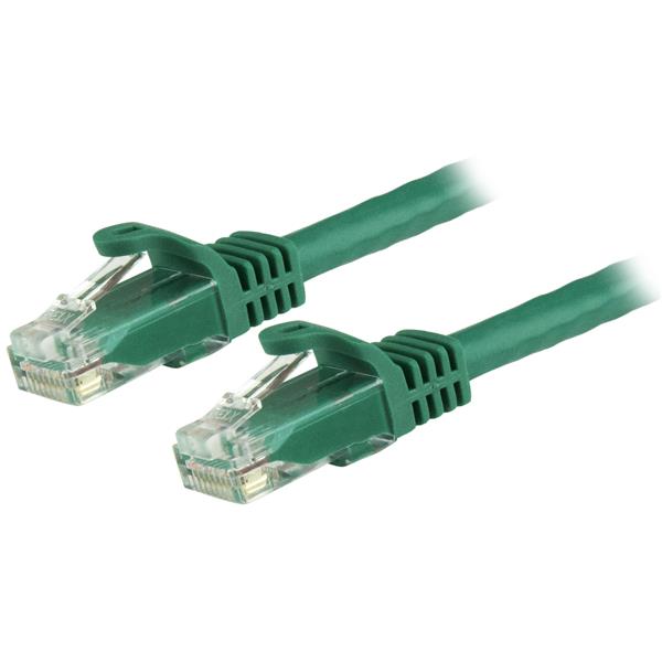カテゴリー6LANケーブル1.5mツメ折れ防止RJ45コネクタグリーンCAT6ギガビットイーサネットケーブル24AWG