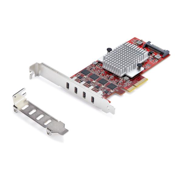 PCI Express拡張カード/PCIe 3.0 x4/4ポート USB-C 3.2 Gen 2/最大各10Gbps