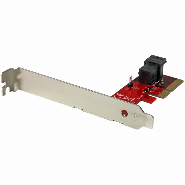x4PCIExpress-SFF-8643変換アダプタNVMExpress対応2.5インチSSD用アダプタ(4レーンPCIe3.0スロット接続)