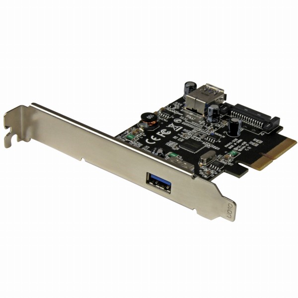 2ポートUSB3.1(10Gbps)増設PCIExpressカードUSBType-A(外部ポートx1/内部ポートx1)USB3.1Gen2対応