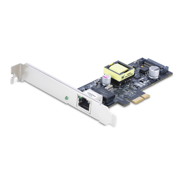ネットワークカード/1ポート/2.5Gbps/PCIe x1/PoE+/SATA給電端子/有線LAN増設ボード