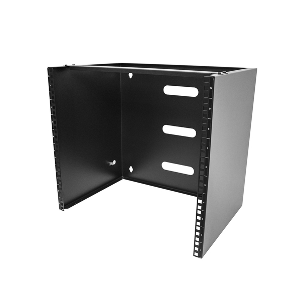 サーバーラック/壁掛け型/10U/19インチ/奥行35.5cm/耐荷重35kg/パッチパネル・IT機器用