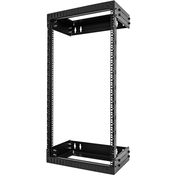サーバーラック/オープンフレーム/壁掛け型/19インチ/21U/2ポスト/奥行30.5cm～50.8cm/耐荷重90kg