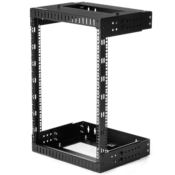 壁掛け対応サーバーラック 15Uラック 奥行き可変（30.5cm - 50.8cm） オープンフレーム