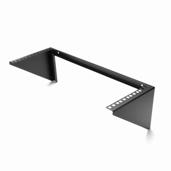 スチール製垂直型ラックマウントブラケット(4U/19インチ)ウォールマウント型ラックマウントアダプター耐荷重57kg