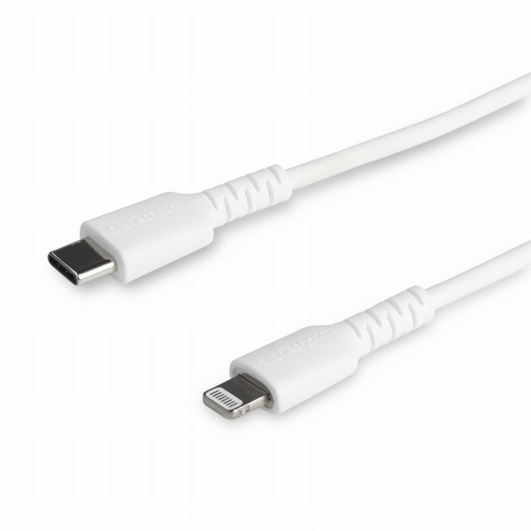 USBType-C-Lightningケーブル2mホワイトAppleMFi認証iPhone充電ケーブル高耐久性ライトニング-TypeCケーブル