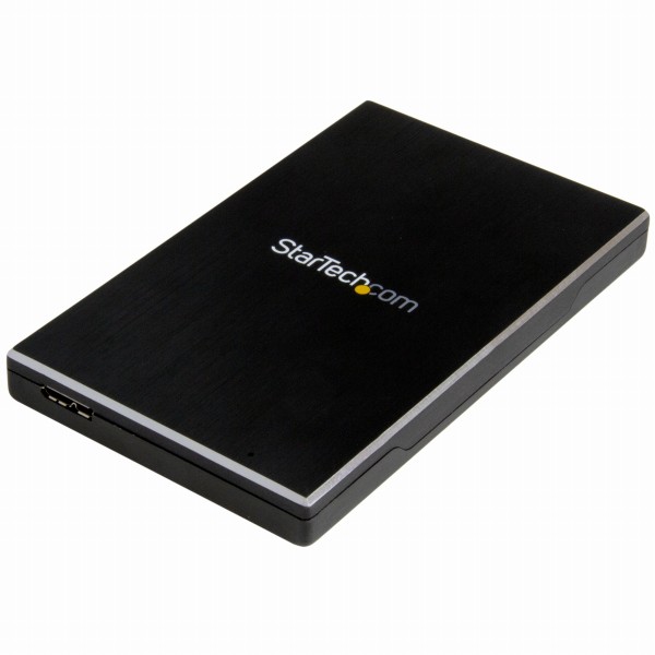 USB3.1(10Gbps)接続2.5インチSATASSD/HDDドライブケースアルミ製ポータブル&シングルドライブケース