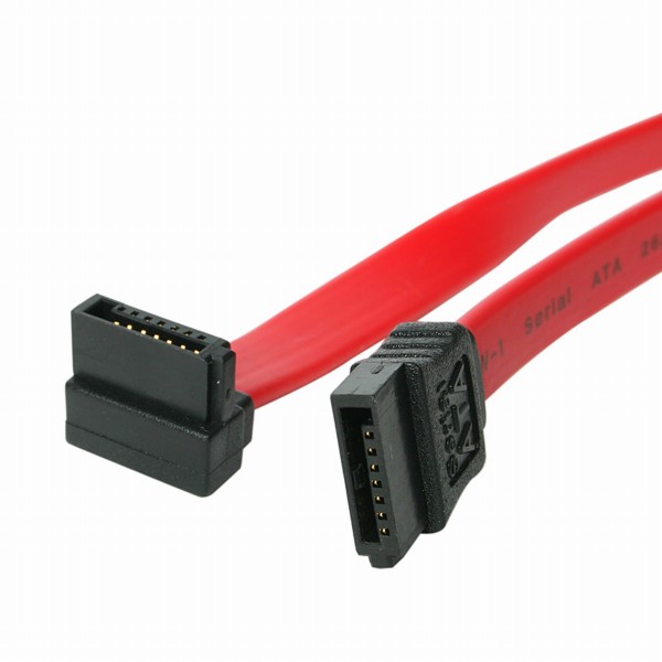 30cmシリアルATAケーブル片側下向きL型タイプSATA(7ピン)メス/SATA(7ピン)メス
