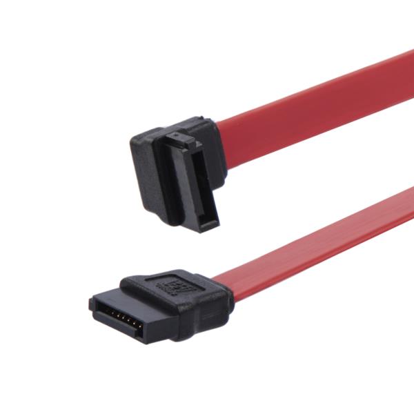 SATAケーブル15cm片側上向きL型タイプSATA(7ピン)メス-SATA(7ピン)メス