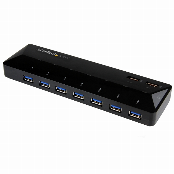 7ポートUSB3.0ハブ急速充電専用ポート搭載(2ポートx2.4A)USBバッテリ充電(BC)仕様1.2準拠