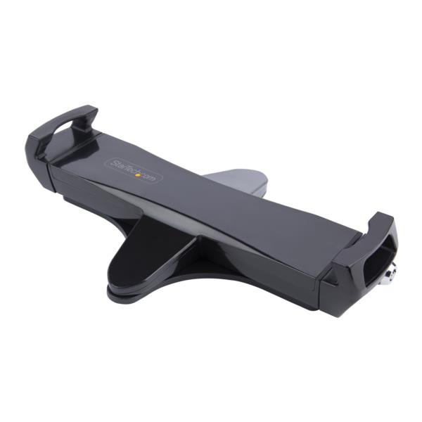 タブレットホルダー/VESA取付け/7.9～12.5インチ/耐荷重2kg/クリップ式/盗難防止機構/鍵付き/ブラック/iPadマウントブラケット