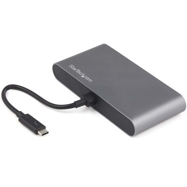 Thunderbolt3ハブサンダーボルト3ミニドックデュアル4K/60HzDisplayPort/1ポートUSB-Aハブ(3.2)/ギガビット有線LANポート