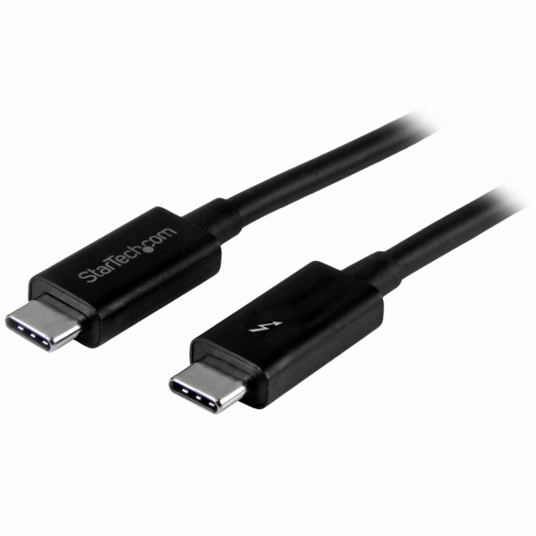 1mThunderbolt3(20Gbps)USB-Cケーブルサンダーボルト/USB/DisplayPortに対応
