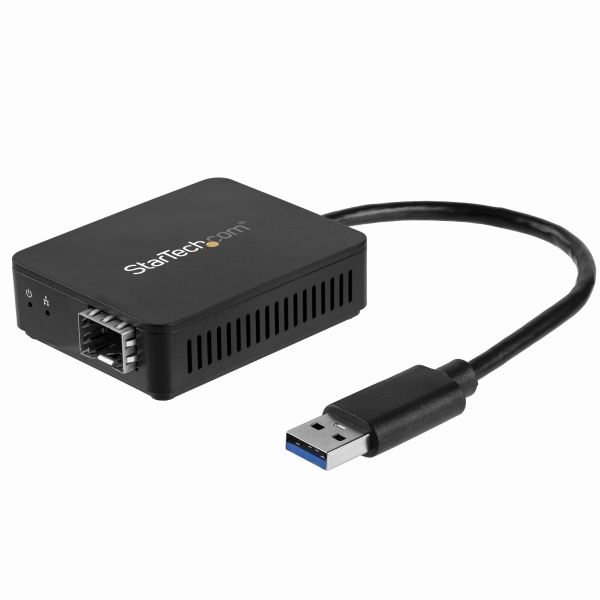 USB 3.0 - 光ファイバー変換アダプタ オープンSFP 1000Base-SX/LX Windows/ Mac/ Linux対応 USBネットワークアダプタ