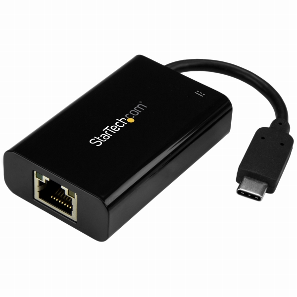USB-C接続ギガビット有線LANアダプタUSB給電(PowerDelivery)2.0対応USBType-C/オス-GbE(RJ45)/メス