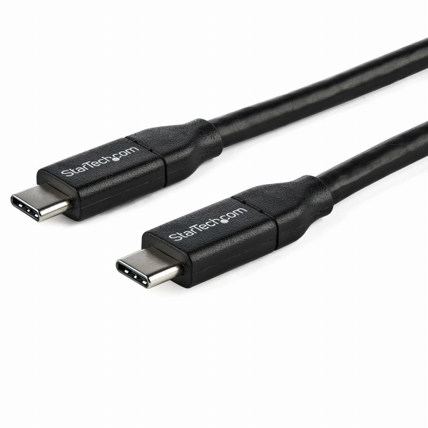 USB2.0Type-Cケーブル1m給電充電対応(最大5A)USB-C/オス-USB-C/オスUSB2.0規格準拠USB-IF認証済み