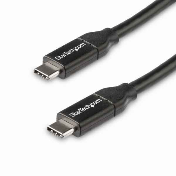 USB2.0Type-Cケーブル0.5m給電充電対応(最大5A)USB-C/オス-USB-C/オスUSB2.0規格準拠USB-IF認証済み