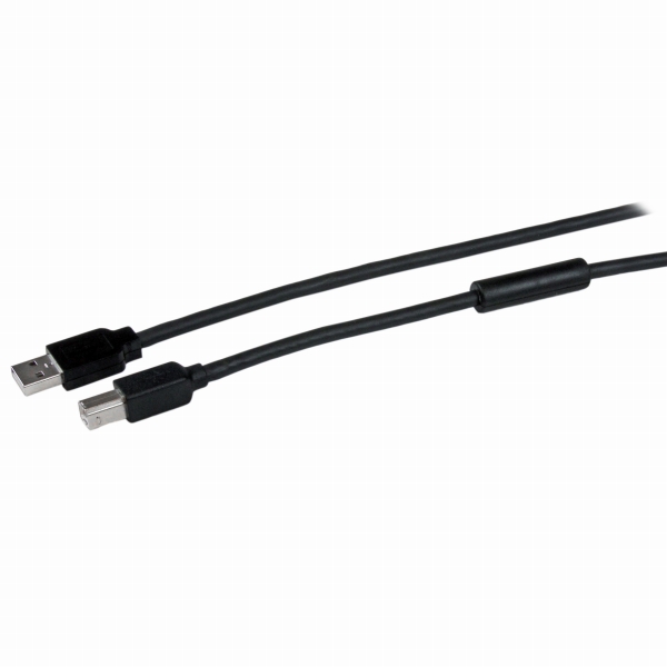 15mUSB2.0アクティブリピーターケーブルAタイプオス-Bタイプオスブラック