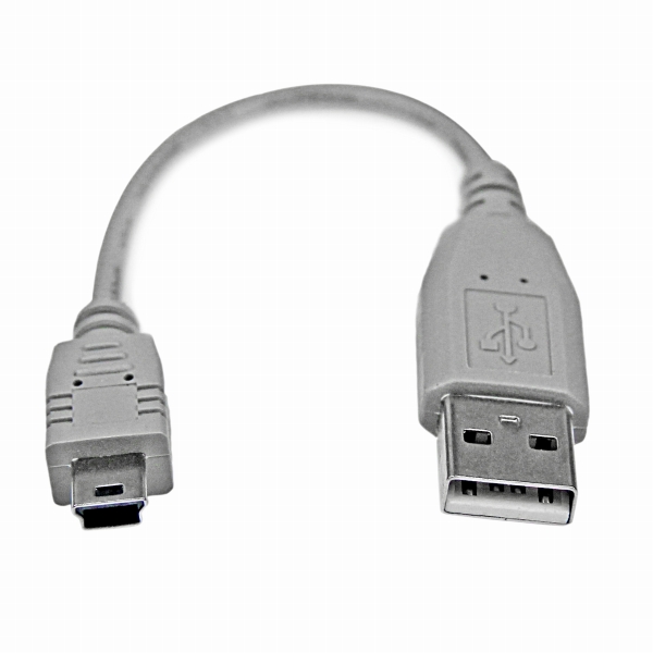 ミニUSBケーブル15cmUSB-A(オス)-USBMini-B(オス)