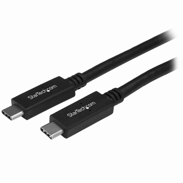 USB3.1ケーブル1mブラックType-C(USB-C)オス(24ピン)-Type-C/USB-Cオス(24ピン)リバーシブルデザインUSB3.1Gen2規格10Gbps