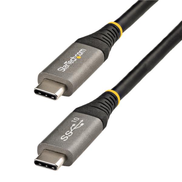 1mUSB-C-USB-Cケーブル/USB-IF認証ケーブル/USB3.1(3.2Gen2)10GbpsTypeC-TypeCケーブル/100W(5A)PowerDelivery&DPAltモード/USB-Cコード/充電・同期