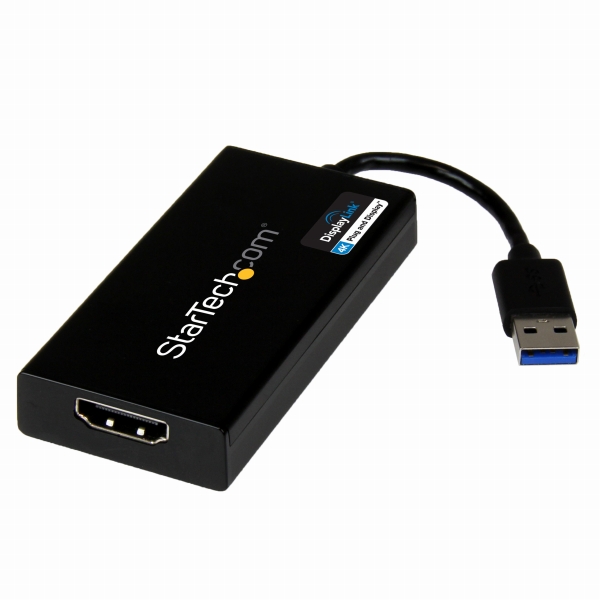 USB 3.0接続4K対応HDMI外付けグラフィックアダプタ DisplayLink認定 Ultra HD対応 1x USB 3.0 タイプA オス - 1x HDMI メス