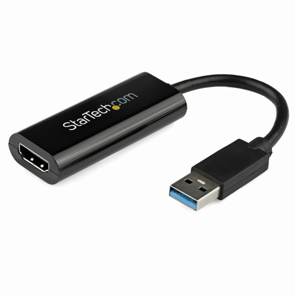 スリムタイプUSB3.0-HDMI変換アダプタ外付けディスプレイ増設アダプタUSB3.0A(オス)-HDMI(メス)1920x1200/1080p
