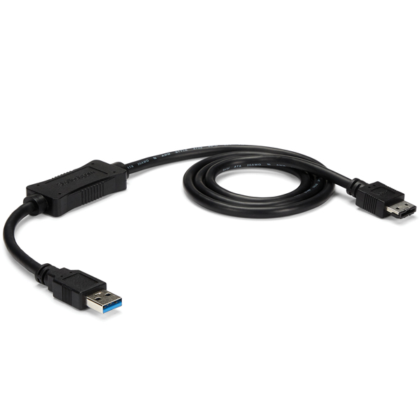 USB3.0-eSATA変換アダプタケーブル(91cm)eSATA対応HDD/SSD/光学ドライブを接続可能