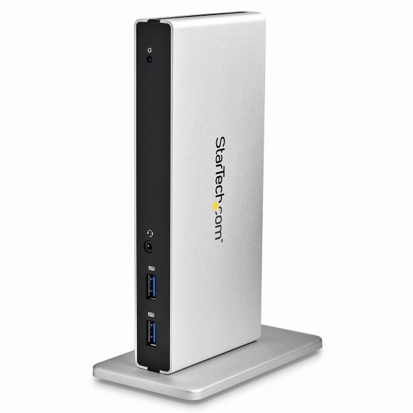 USB3.0接続ドッキングステーションMac/Windows対応デュアルDVIモニタ対応縦置きスタンド付属HDMI/VGA変換アダプタ付属5xUSB3.0ギガビットイーサネットポート
