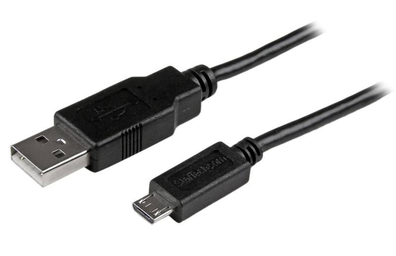 USB 2.0 - マイクロUSBケーブル/2m/Type-A to Micro USB/オス-オス/データ転送・同期用