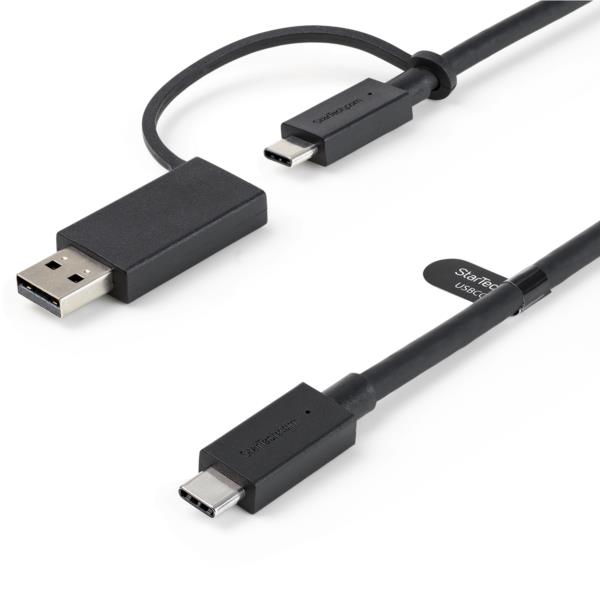 USBType-Cケーブル/1m/USB-C-USB-A変換アダプタ付き/USB-C-USB-C(10Gbps&100WPD対応)/USB-A-USB-C(5Gbps対応)/USB-C&USB-A対応ドッキングステーション用ケーブル