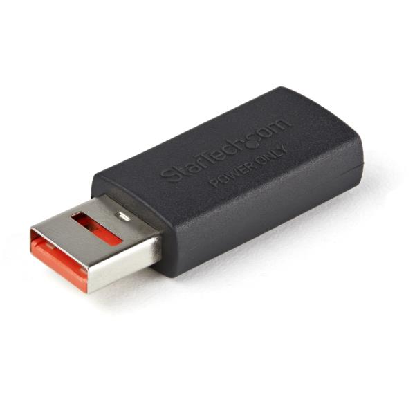 USB充電特化アダプタ/USB-A[メス]-USB-A[オス]/充電のみ対応/USBデータ通信機能カット対応データブロッカーアダプタ
