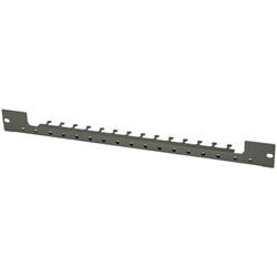 1Uケーブルエントリーパネル ブラック