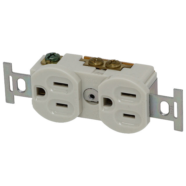 接地15A埋込ダブルコンセント