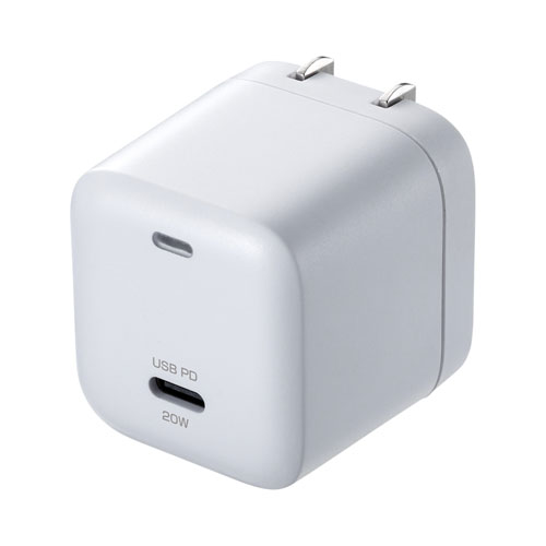 USB PD対応キューブ型AC充電器（PD20W）