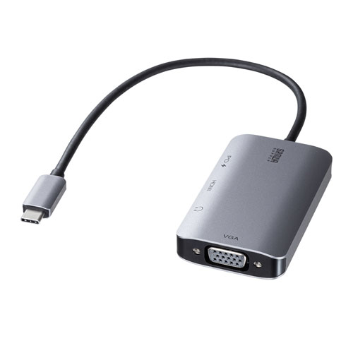 USB Type C-HDMI/VGA変換アダプタ（4K/30Hz/PD対応）